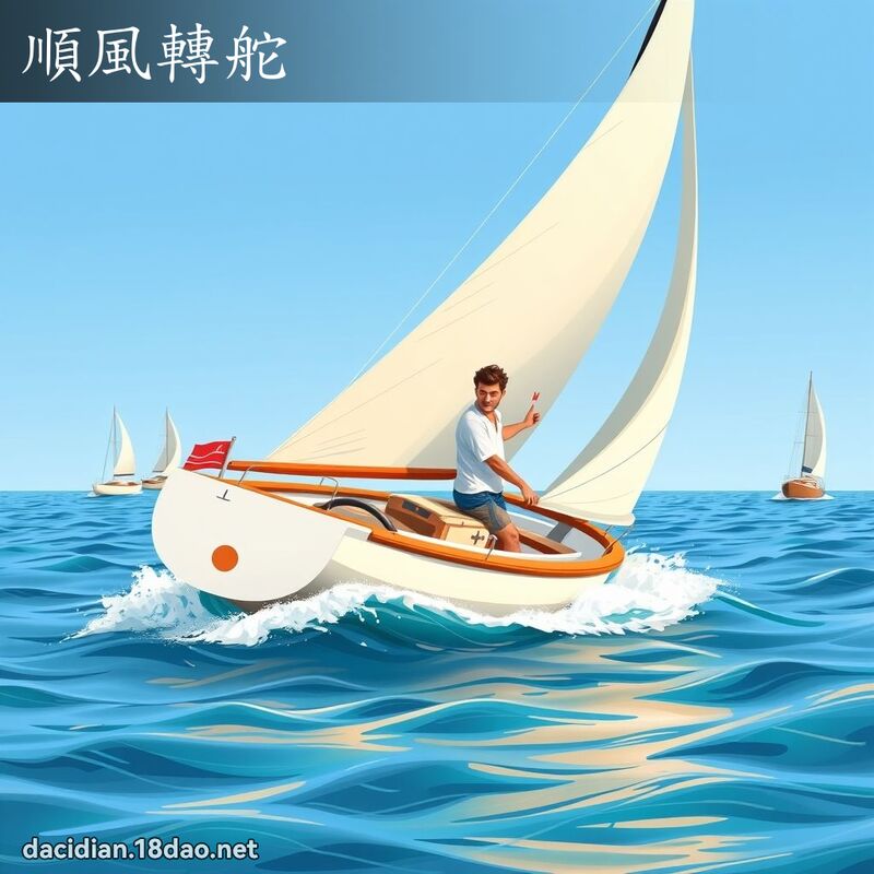 順風轉舵 - 國語大辭典配圖