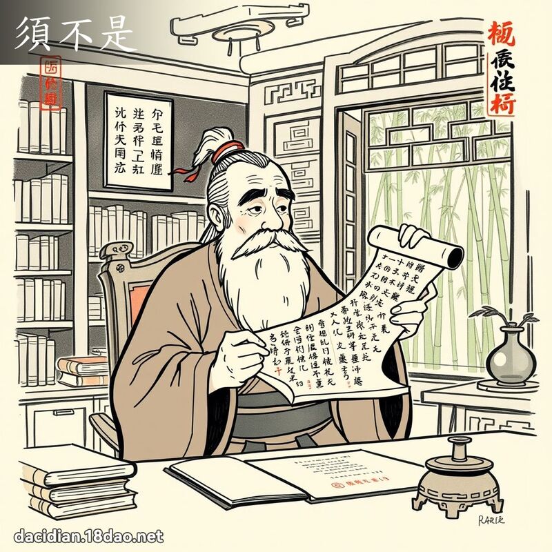須不是 - 國語大辭典配圖