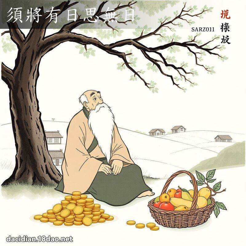 须將有日思无日 - 国语大辞典配图