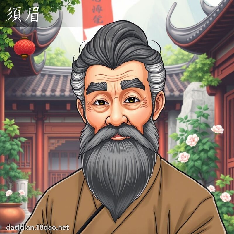 须眉 - 国语大辞典配图