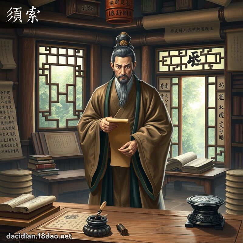 須索 - 國語大辭典配圖
