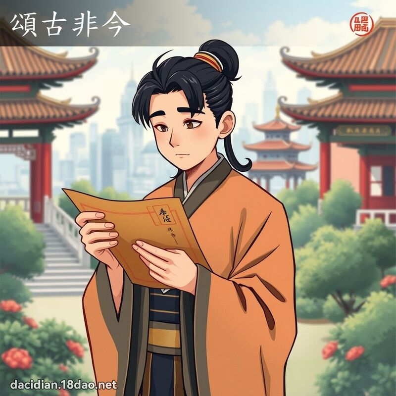 頌古非今 - 國語大辭典配圖