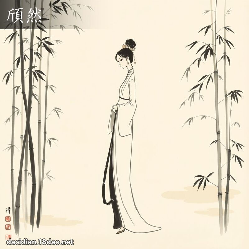 頎然 - 国语大辞典配图