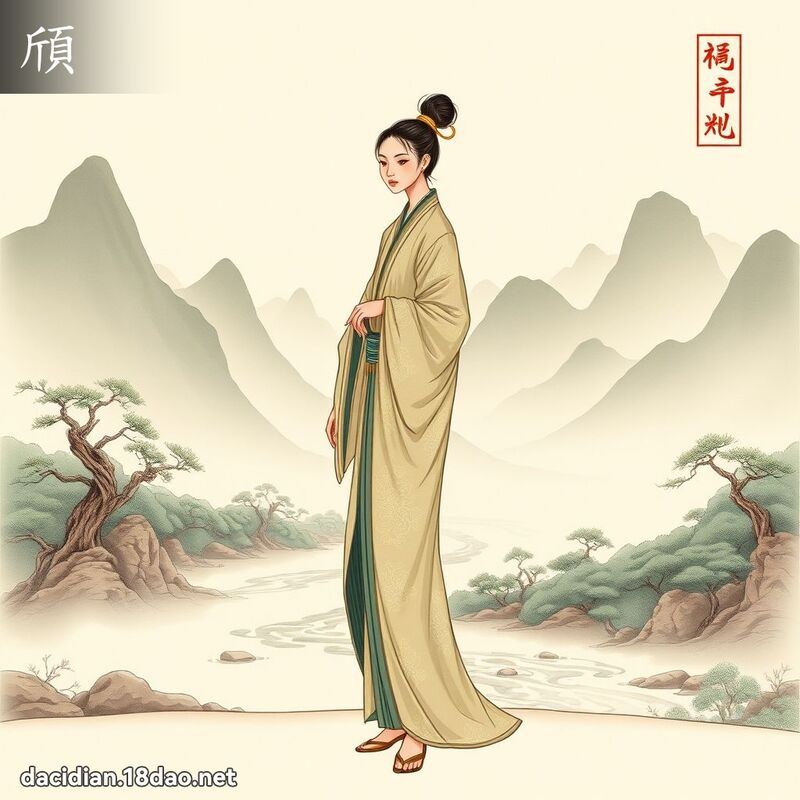 頎 - 國語大辭典配圖