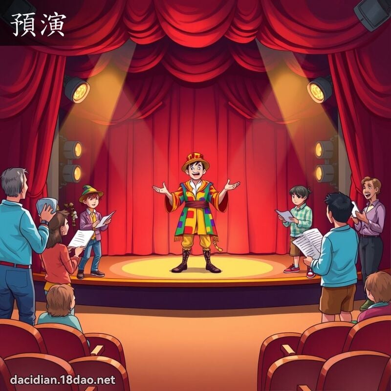 预演 - 国语大辞典配图
