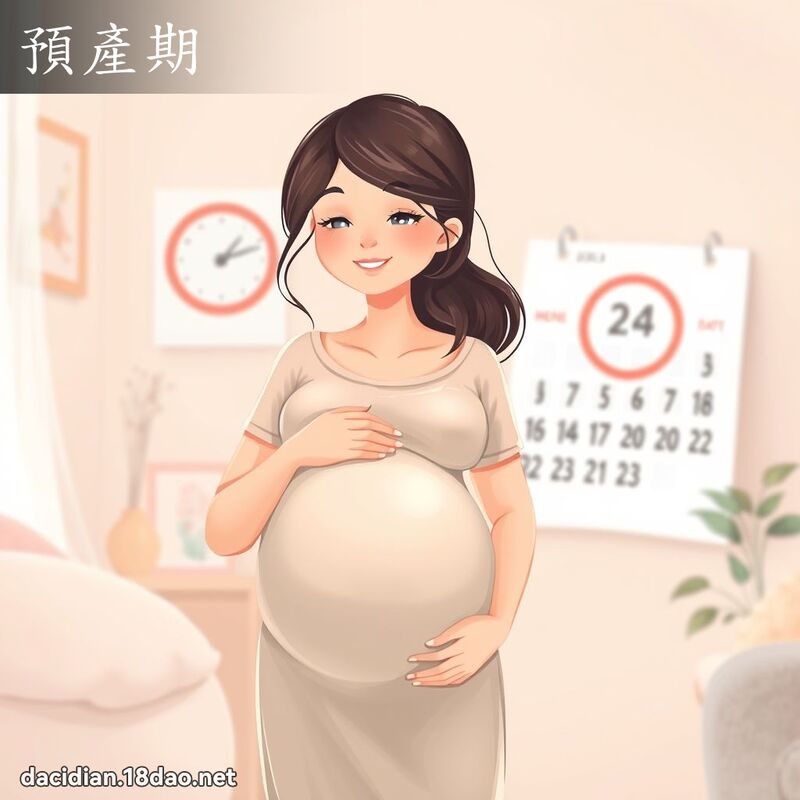 预产期 - 国语大辞典配图