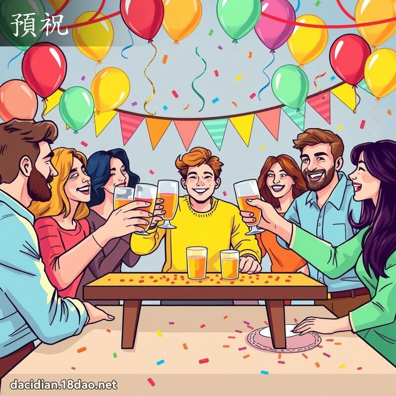 预祝 - 国语大辞典配图