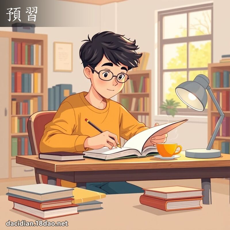 预习 - 国语大辞典配图