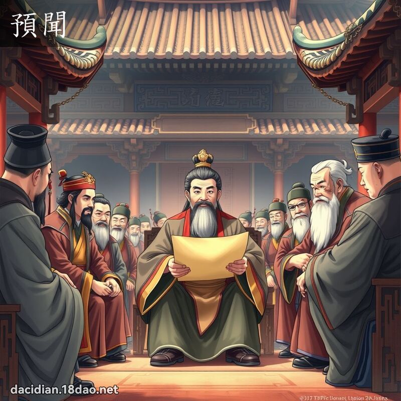 预闻 - 国语大辞典配图