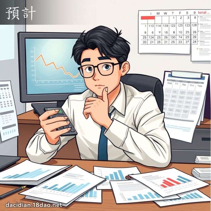 預計 - 國語大辭典配圖
