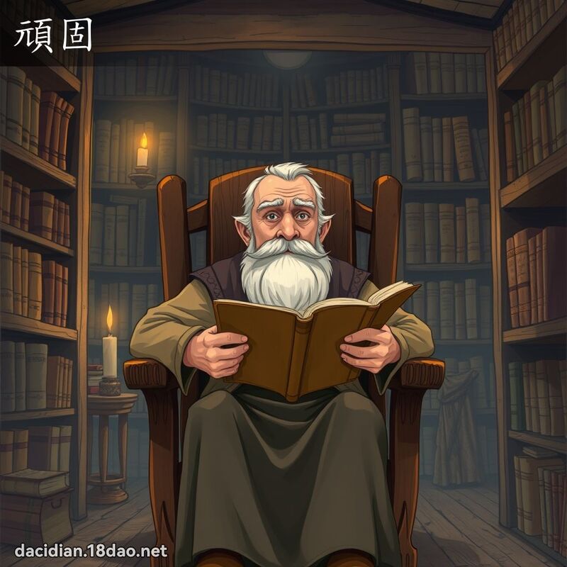 頑固 - 國語大辭典配圖