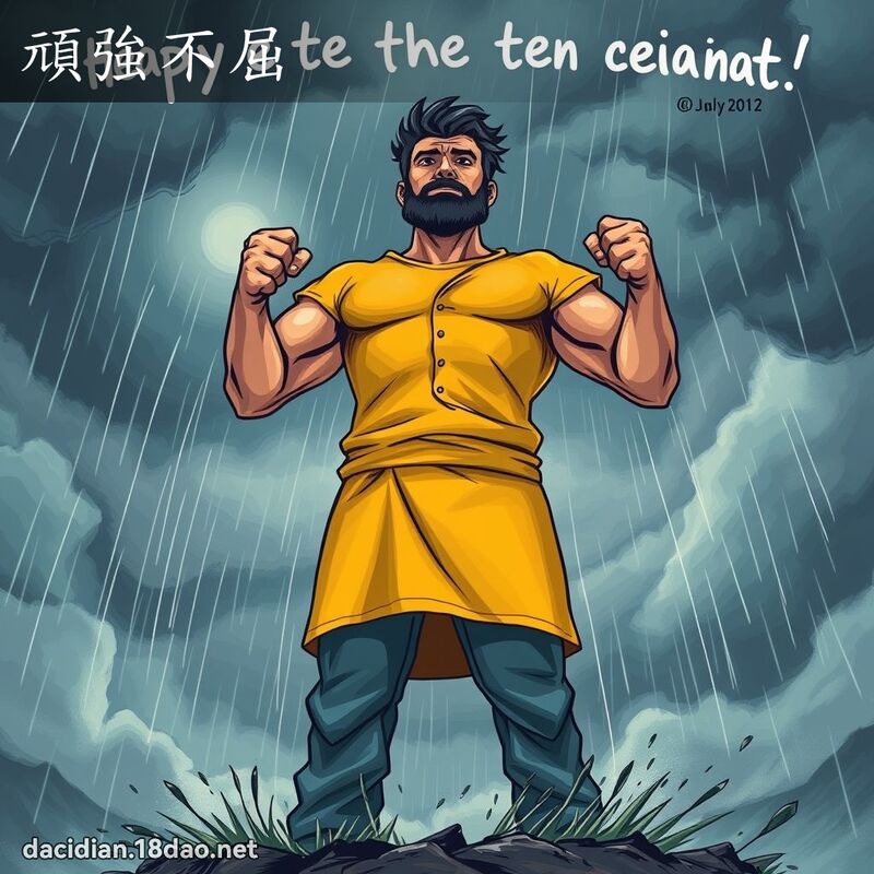頑強不屈 - 國語大辭典配圖