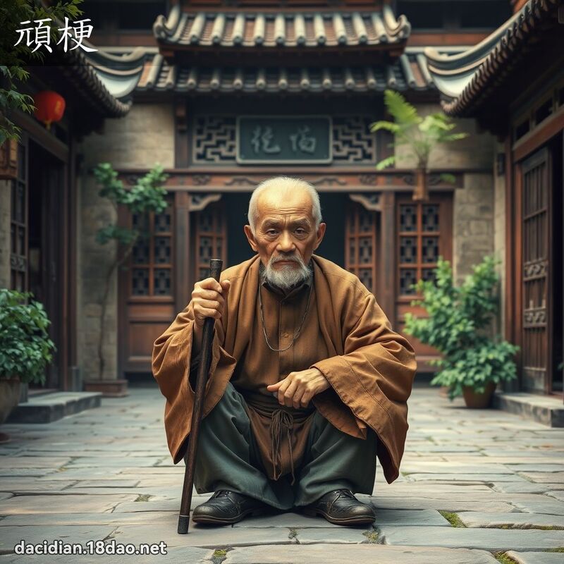 顽梗 - 国语大辞典配图