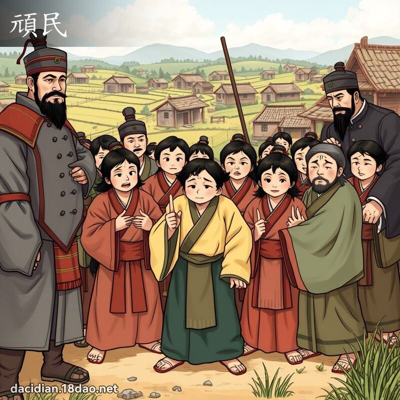 頑民 - 國語大辭典配圖