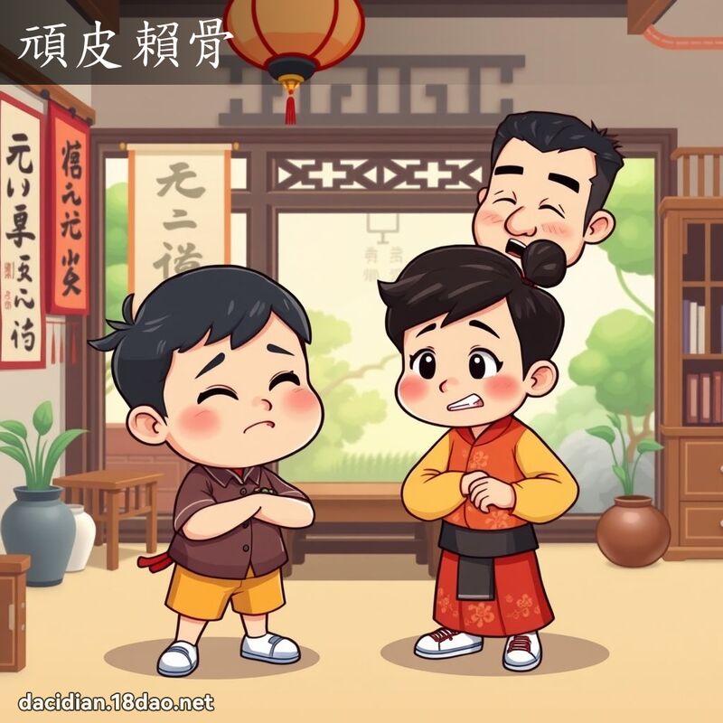 顽皮赖骨 - 国语大辞典配图