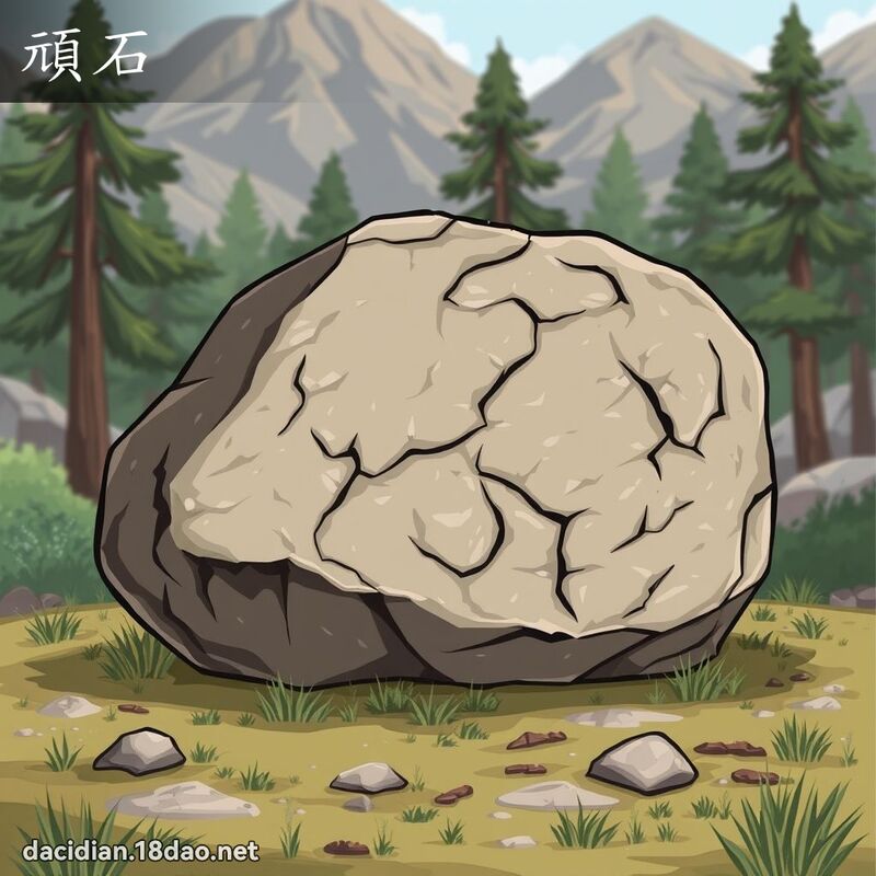顽石 - 国语大辞典配图