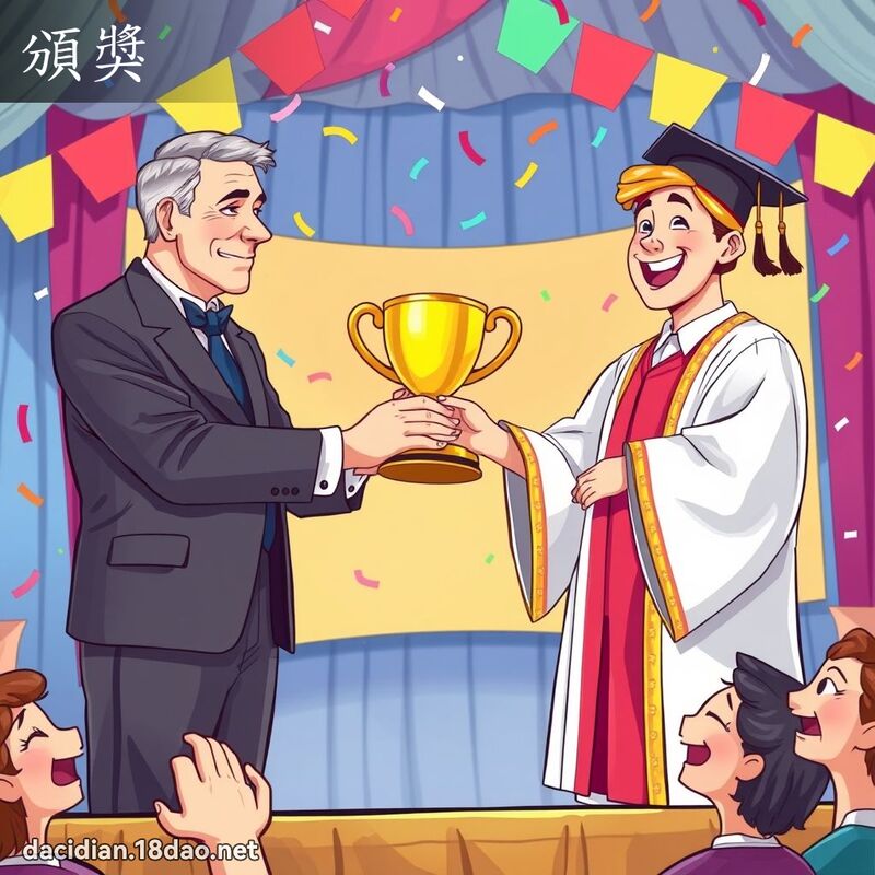 颁奖 - 国语大辞典配图