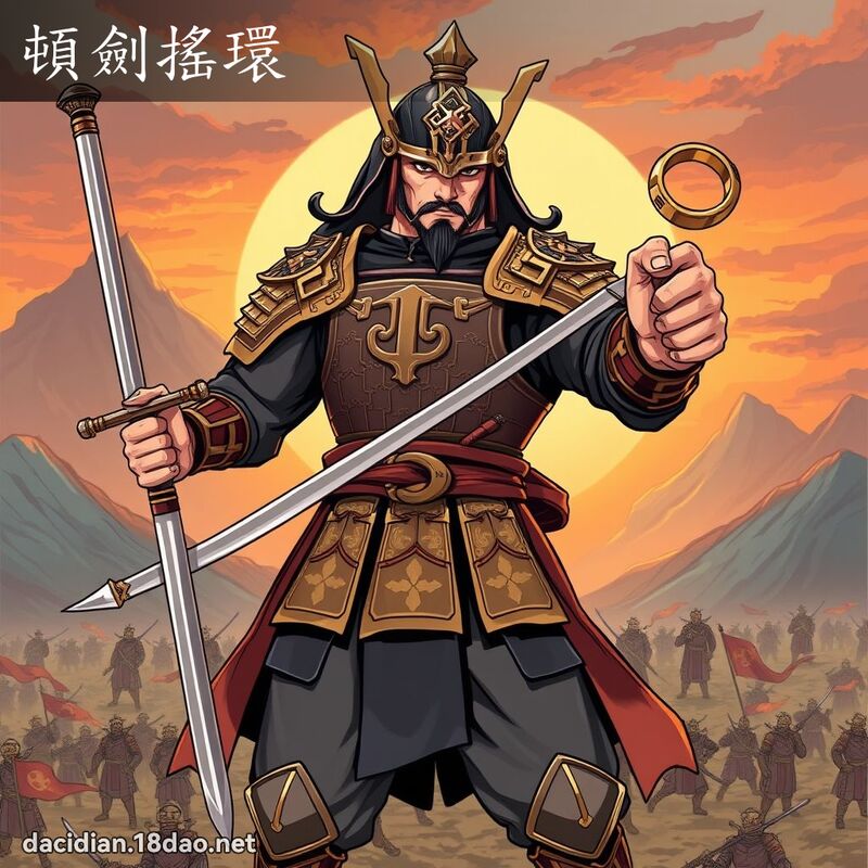 頓劍搖環 - 國語大辭典配圖