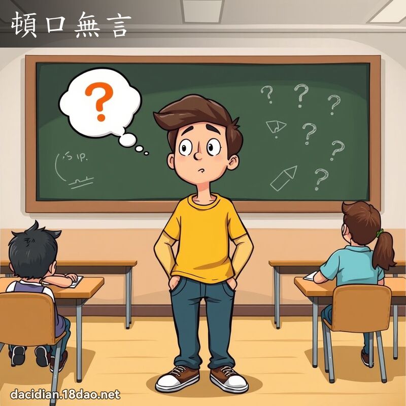 頓口無言 - 國語大辭典配圖