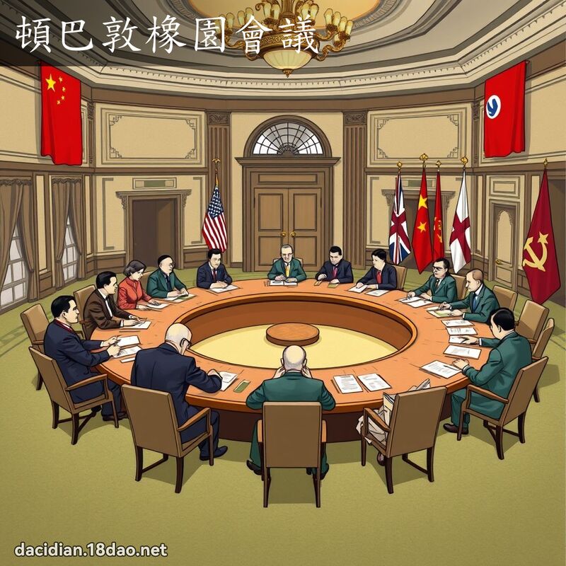 頓巴敦橡園會議 - 國語大辭典配圖