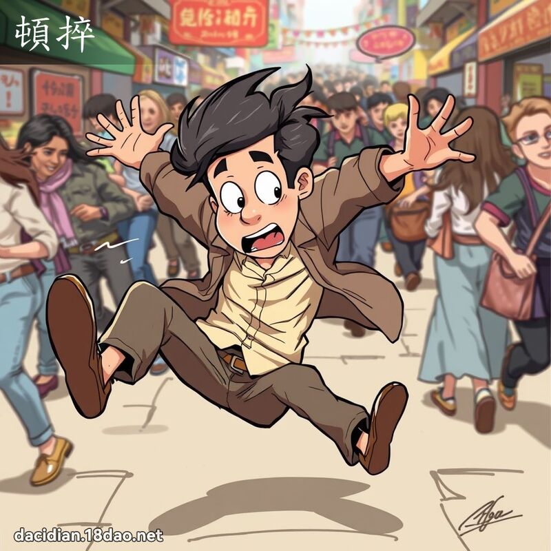 顿捽 - 国语大辞典配图