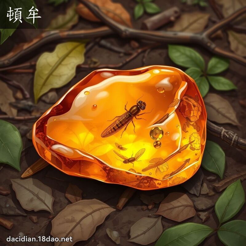顿牟 - 国语大辞典配图