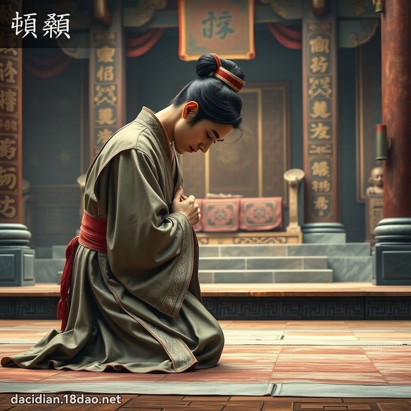 顿顙 - 国语大辞典配图