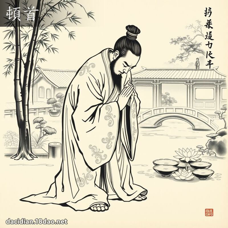 頓首 - 國語大辭典配圖