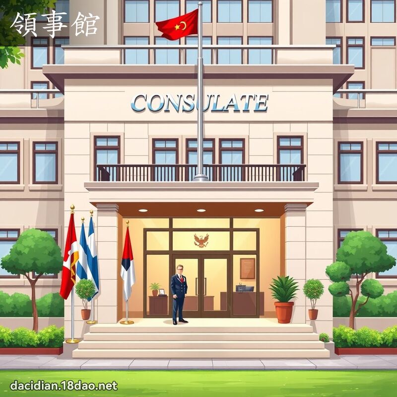 領事館 - 國語大辭典配圖
