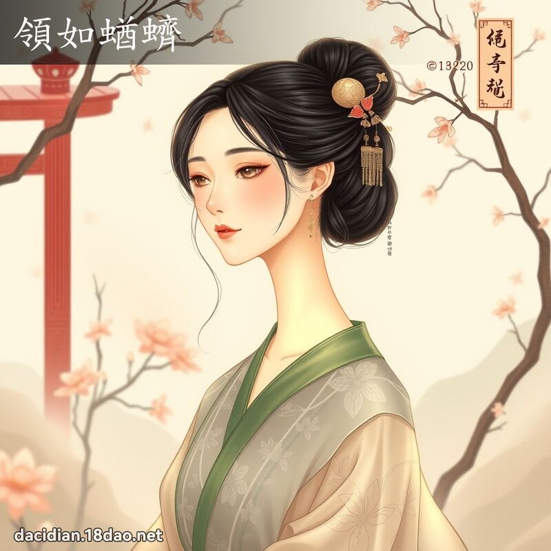 領如蝤蠐 - 國語大辭典配圖
