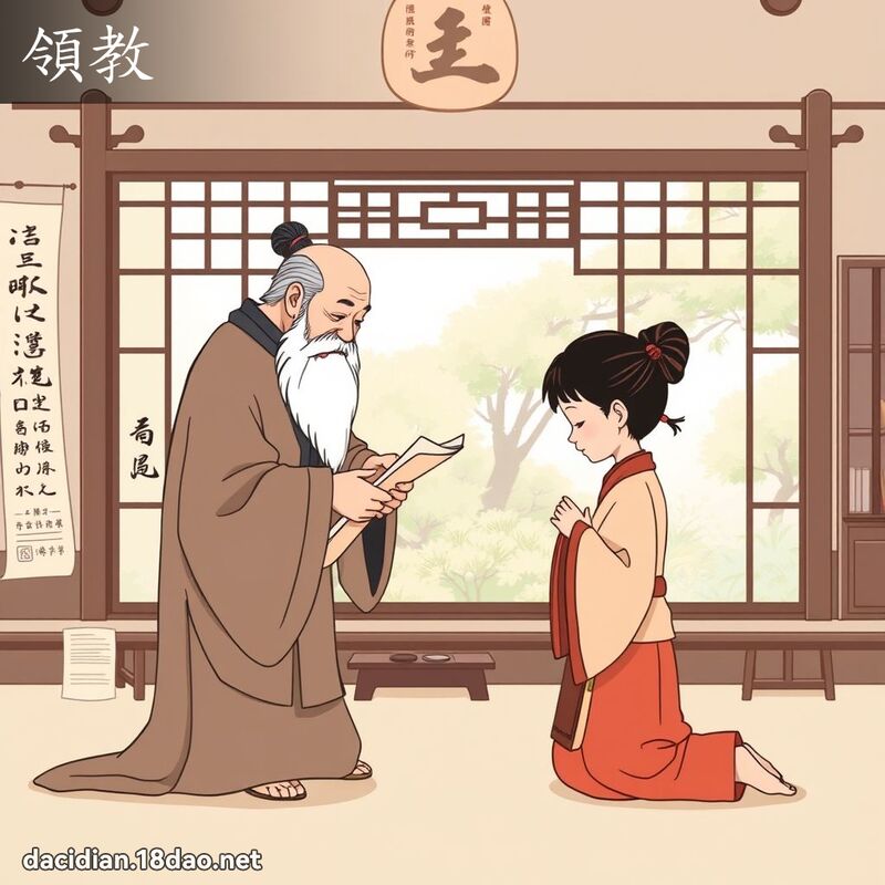 領教 - 國語大辭典配圖