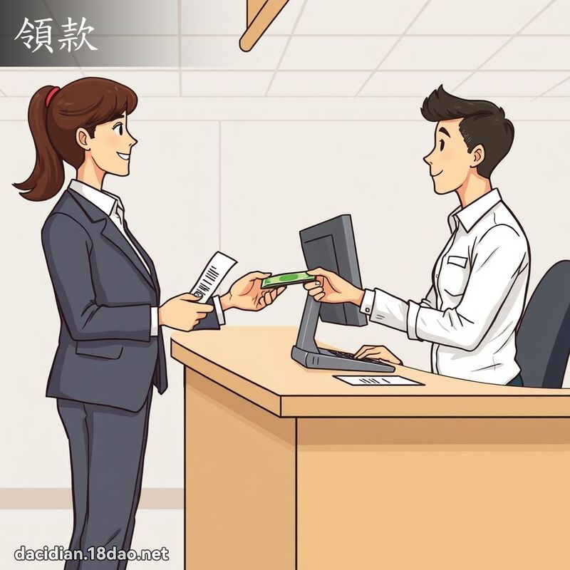 領款 - 國語大辭典配圖