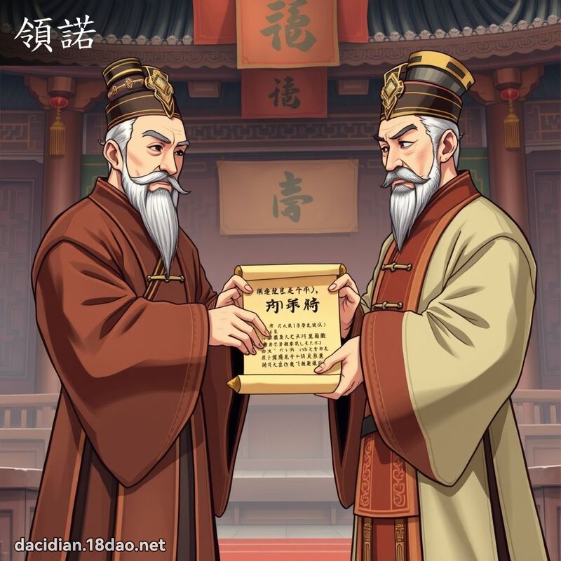 領諾 - 國語大辭典配圖