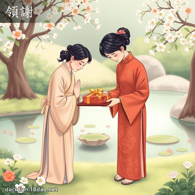領謝 - 國語大辭典配圖