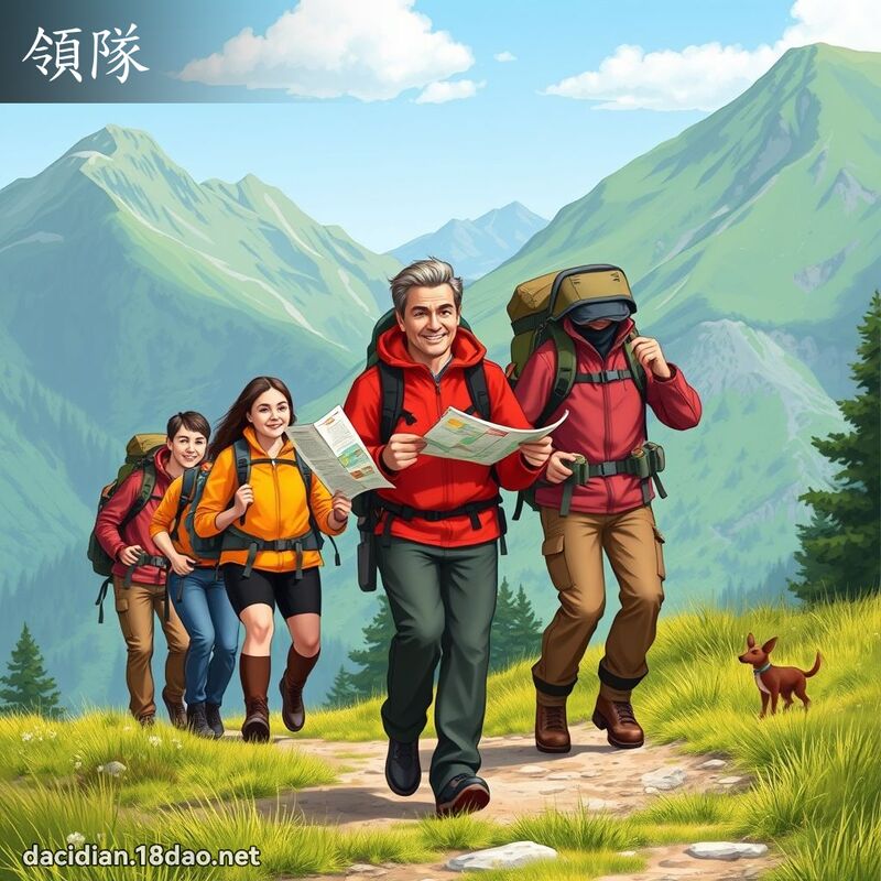 領隊 - 國語大辭典配圖