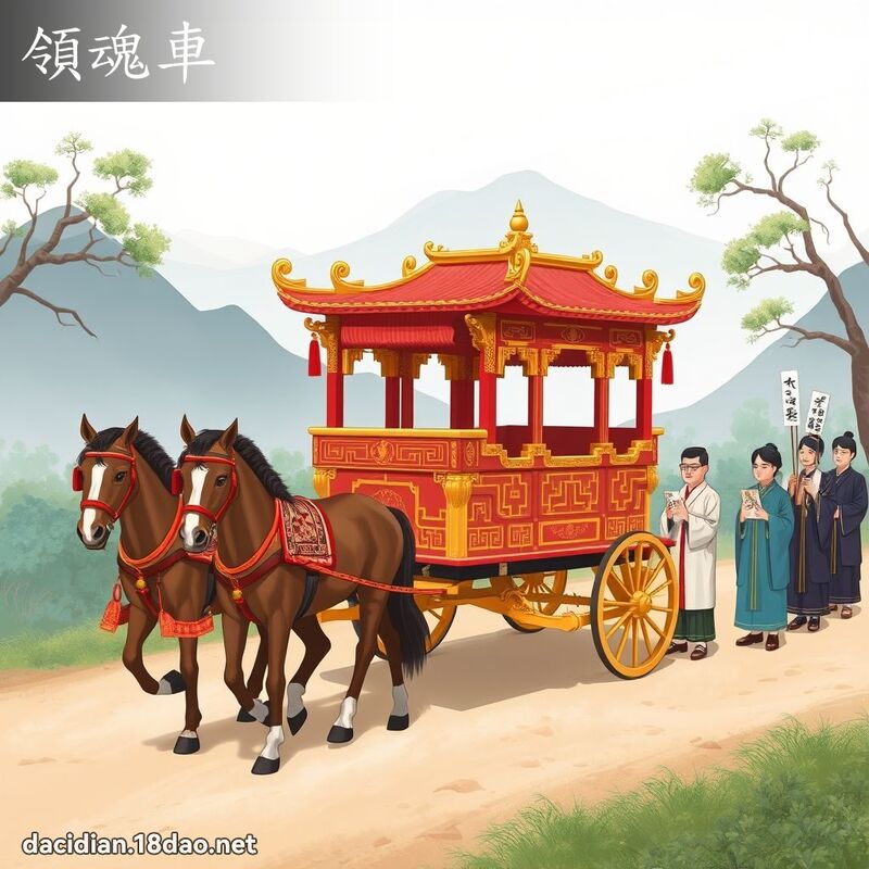 領魂車 - 國語大辭典配圖
