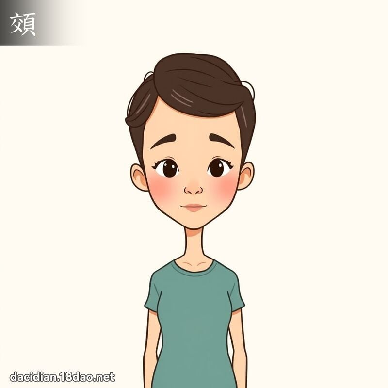 頝 - 國語大辭典配圖
