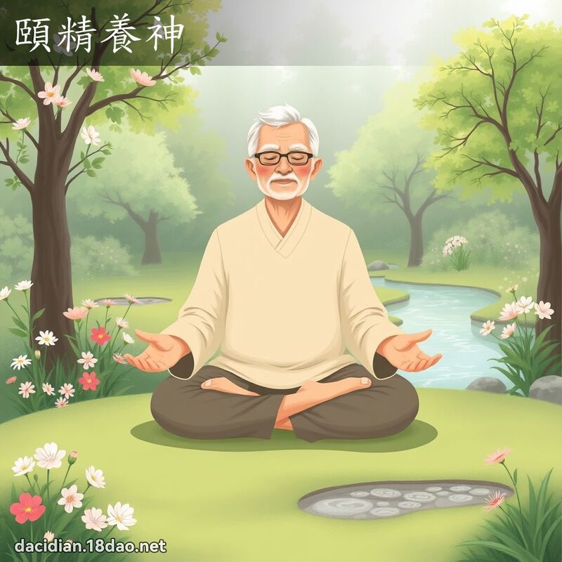 頤精養神 - 國語大辭典配圖