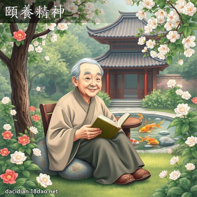 颐养精神 - 国语大辞典配图