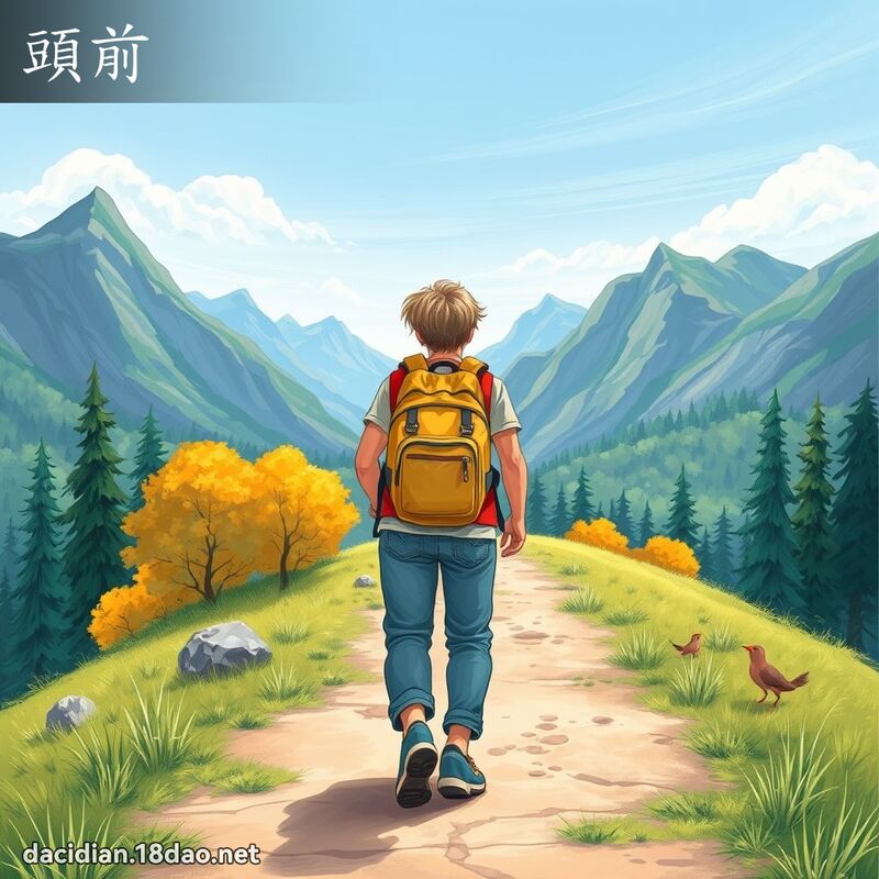 头前 - 国语大辞典配图