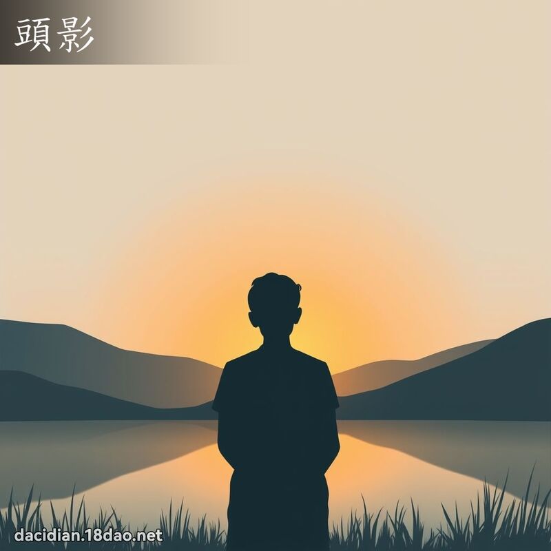 頭影 - 國語大辭典配圖