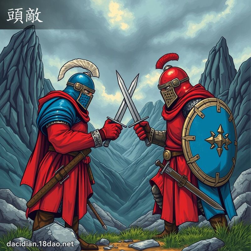 頭敵 - 國語大辭典配圖