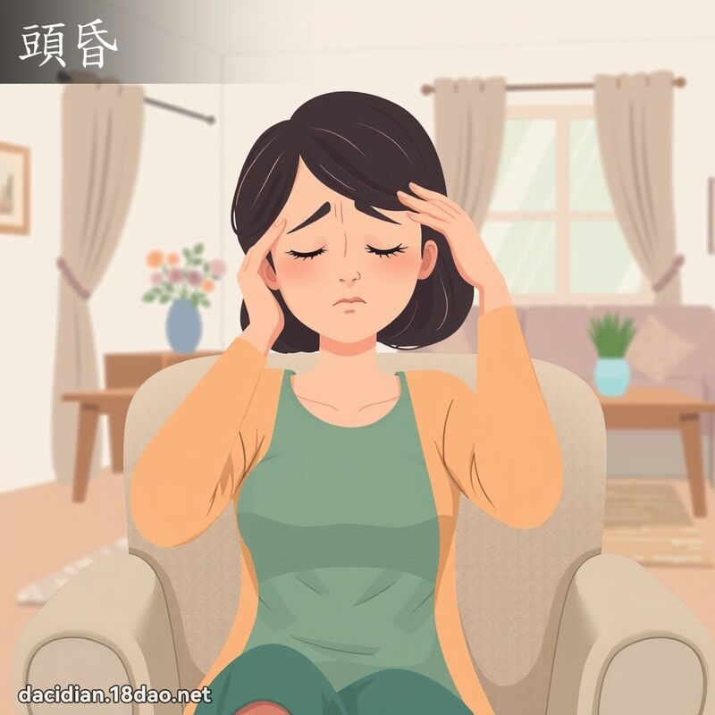 头昏 - 国语大辞典配图