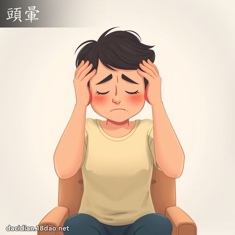 頭暈 - 國語大辭典配圖