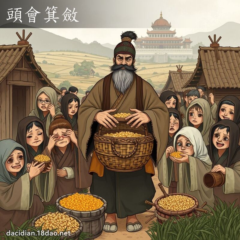 頭會箕斂 - 國語大辭典配圖