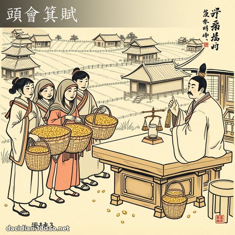 頭會箕賦 - 國語大辭典配圖