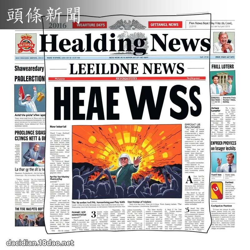 頭條新聞 - 國語大辭典配圖