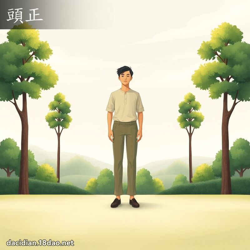 頭正 - 國語大辭典配圖