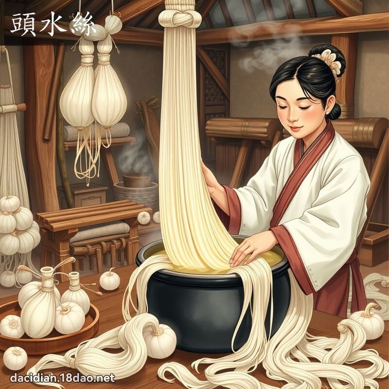 頭水絲 - 國語大辭典配圖