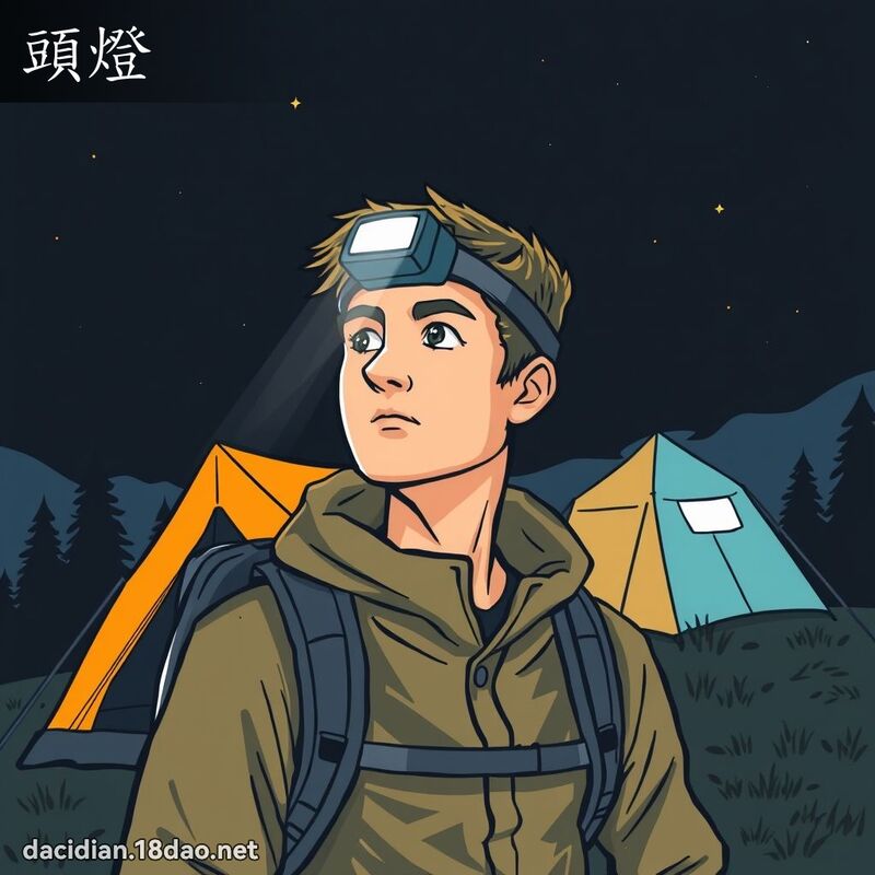 頭燈 - 國語大辭典配圖